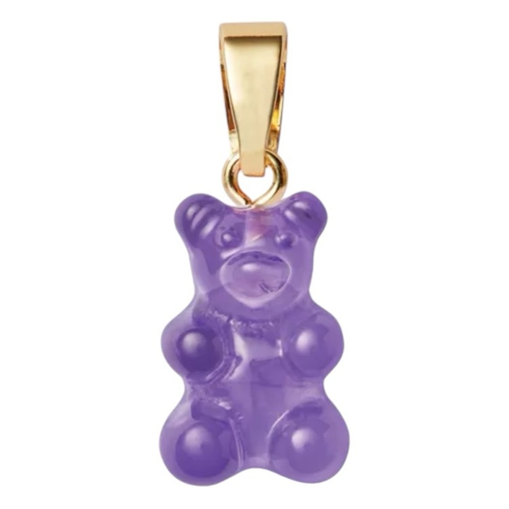 Gummy Bear Charm - 18k gold plated - color Lavender